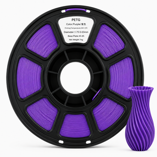 PETG пластик для 3D принтера 1 кг. 1.75 мм. фіолетовий 0412024 фото