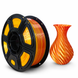 PLA SILK пластик для 3D принтера 1 кг. 1.75 мм. Dual Color Красный-Золотой 0411002 фото 1