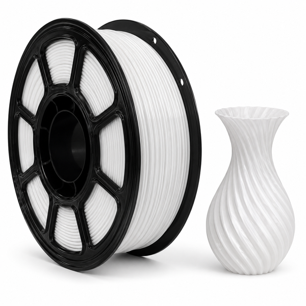 PETG пластик для 3D принтера 1 кг 1.75 мм белый 0412002 фото