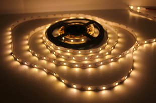 Светодиодная лента 12В 1м LLS-300WW-2835-12 SMD 2835 60 LED/m IP20 Теплий Белый 0017948 фото