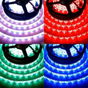 Світлодіодна стрічка 12В 1м LLS-300RGB-P-5050-12 SMD 5050 60 LED/m IP65 RGB герметична 0115430 фото