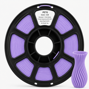 PETG пластик для 3D принтера 1 кг. 1.75 мм. лавандовий 0412025 фото