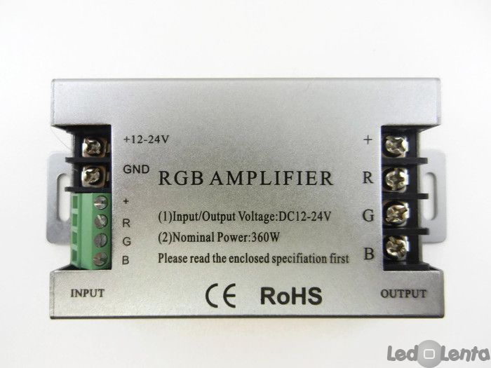 RGB підсилювач №38/2 RGB AMP 12В-24В 30А 1009384 фото