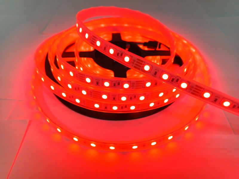 Светодиодная лента 12В 1м LLS-300RGB-FP-5050-12 SMD 5050 60 LED/m IP67 RGB 0115431 фото