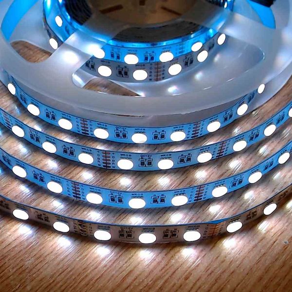 Світлодіодна стрічка 12В 1м LLS-300RGB+W-5050-12V SMD 5050 60 LED/m IP20 RGBW 0117958 фото