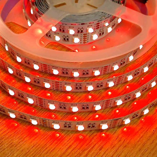 Светодиодная лента 12В 1м LLS-300RGB+W-5050-12V SMD 5050 60 LED/m IP20 RGBW 0117958 фото