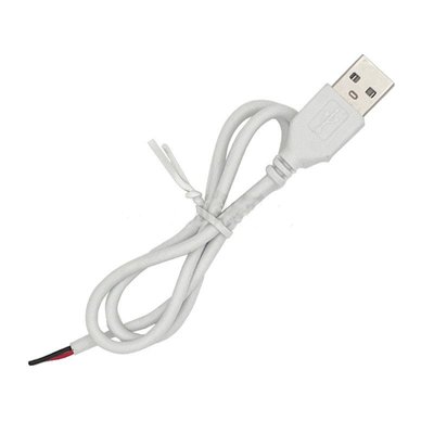 Кабель USB 2А 15см. білий 0126567 фото