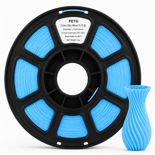 PETG пластик для 3D принтера 1 кг. 1.75 мм. синє небо 0412031 фото
