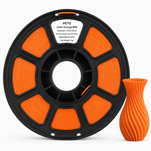 PETG пластик для 3D принтера 1 кг 1.75 мм помаранчевий 0412013 фото