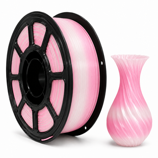 PETG пластик для 3D принтера 1 кг 1.75 мм Gradient Рожевий-Білий 0412036 фото