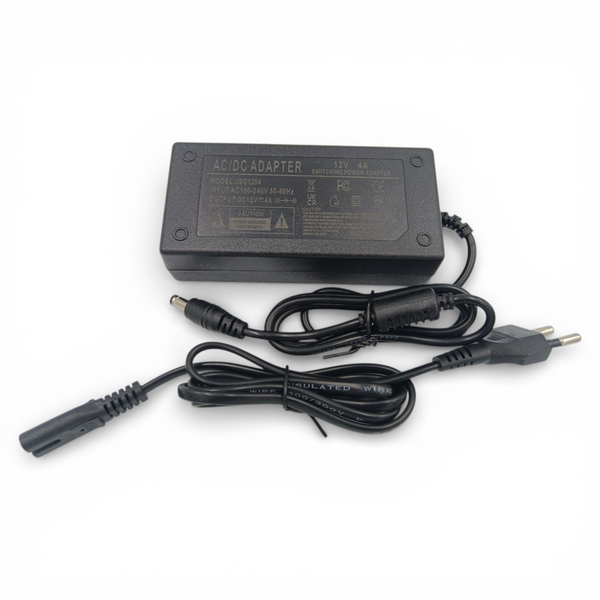 Блок живлення 12В 4A JSG1204 48Вт IP44 + шнур 0113411 фото