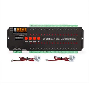 Сенсорний контролер для світлодіодного підсвічування сходів (до 36 ступенів) 25А DC5-12V 36 каналів 1022730 фото