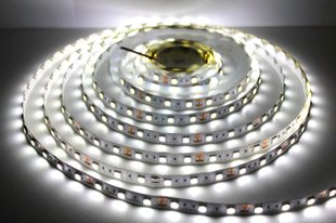 Світлодіодна стрічка 12В 1м LLS-300W-5050-IP20-12 SMD 5050 60 LED/m IP20 Білий 0115432 фото