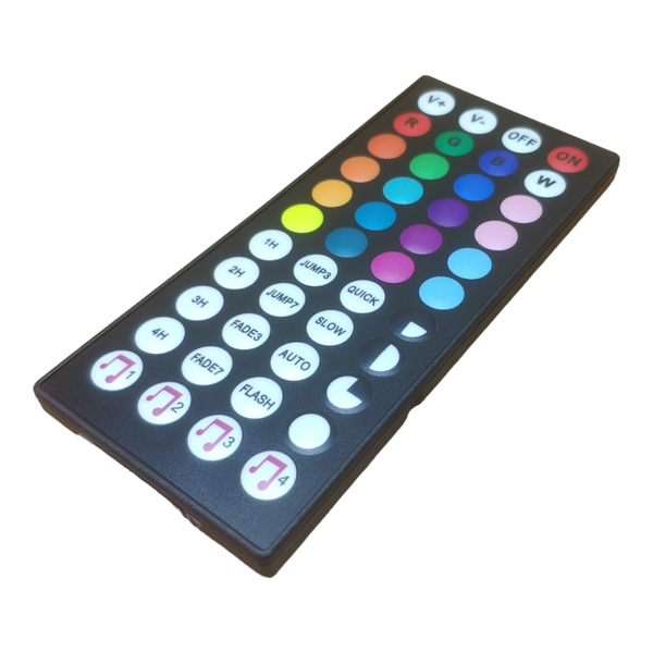 RGB контроллер музыкальный Wellmeet WM-MC010A IR RGB 6A (44 кнопки) 2 выхода 0011847 фото
