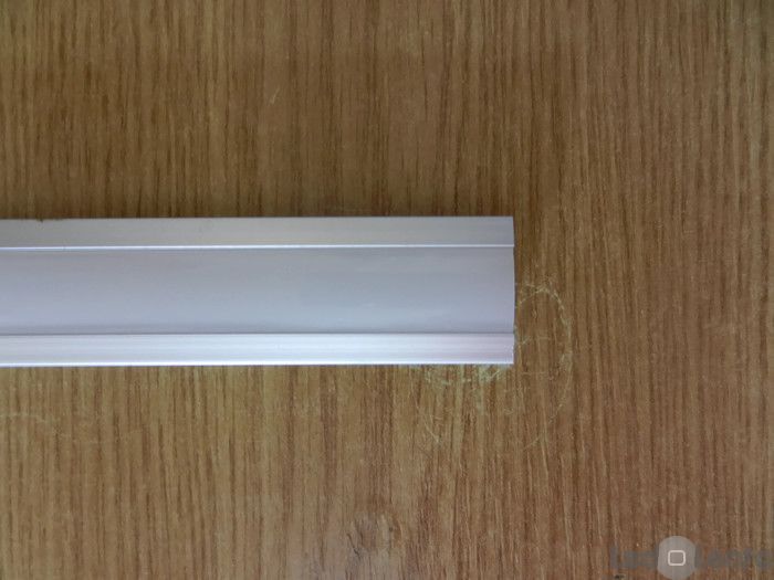 Алюминиевый профиль 1м для светодиодной ленты врезной ПФ-19 + Рассеиватель 1018491 фото