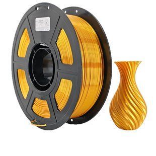 PLA SILK пластик для 3D принтера 1 кг. 1.75 мм. Dual Color Темний-Золотий 0411038 фото