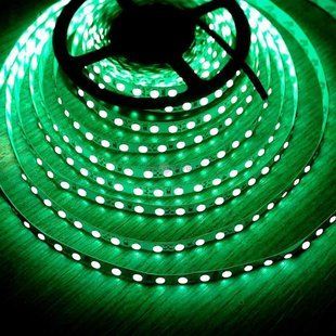 Світлодіодна стрічка 12В 1м MTK-600G-3528-IP20-12 SMD 2835 120 LED/m IP20 Зелений 1012080 фото