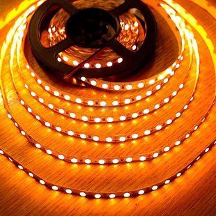 Світлодіодна стрічка 12В 1м MTK-600Y-3528-IP20-120-12 SMD 2835 120 LED/m IP20 Жовтий 1012109 фото