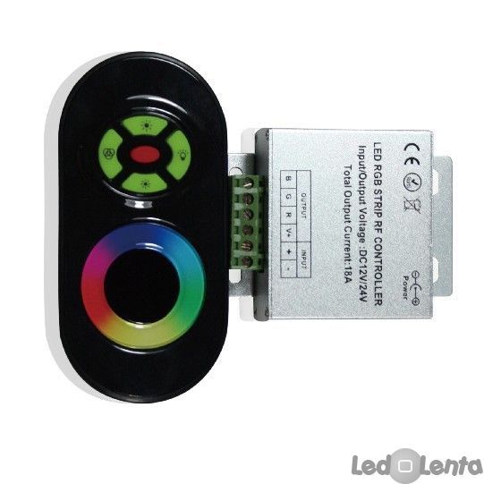 RGB контроллер №55/1 RF RGB 18А Black (Touch)  1009635 фото