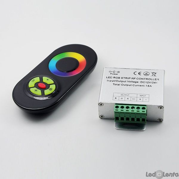 RGB контролер №55/1 RF RGB 18А Black (Touch) 1009635 фото